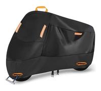 Motorbike Cover for Royal Enfield Bullet Meteor Classic 350 500 650 Continental GT 535, All Season Outdoor Anti UV/Dust/Rain/Snow Motorcycle Protection Cover, Breathable Oxford Cloth Moped Cover