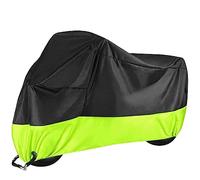 Motorbike Cover Waterproof Motorcycle Accessories Cover Funda Moto Outdoor Rain For Scooter Bicycle Uv Dustproof Protective Cover 8 Colors M-4XL(Z001 Fluorescent GR,M for 1.6m-1.8m)