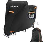 Motorbike Cover Waterproof Outdoor,420D Heavy Duty Small Motorcycle Cover with License Plate Window,4 Reflective Strips,Lock-Holes,fits Honda Grom MSX125,Navi Monkey 125 Kawasaki Z125(S 69"x28"x43")