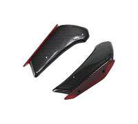 Motorbike Cowls For D&UCATI For Panigale 1299 1199 959 899 V4 Motorcycle Fairing Parts Aerodynamic Wing Kit Fixed Winglet SCSTHRCRA(Carbon Pattern Red)