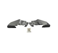 Motorbike Cowls For H&onda For CBR 250 300 400 500 650RR 1000RR Carbon Fiber Style Adjustable Side Wing Spoiler Fairing With Rear View Mirrors SCSTHRCRA(Black)
