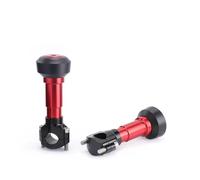 motorbike crash bungs For Benelli For Leoncino 150 800 Motorcycle Clamp Falling Protection Pad Frame Sliders Crash Protector(28-33mm B Red 1Pair1)