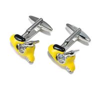 Motorbike Design Cufflinks for Mens Shirt Suit Cuffs Enamel Motorcycle Shape Cuff Links Box Packaging