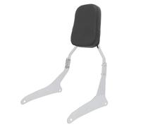 Motorbike Detachable Backrest Pad Motorcycle Rear Passenger Sissy Bar For XVS 1300A 1300AER 1300CT 1300CTF Comfortable Backrest Rack Seat Pad Luggage Sissy Bar(Silver)