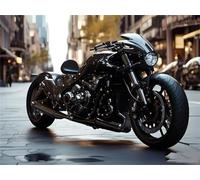 Motorbike Diamond Art Kits Adults, 5D Diamond Painting Kit, Full Round Drill Diamond Dots Gem Art Rhinestone Crystal Picture, DIY Diamond Art Kits Accessories for Home Decor 40x30cm/16x12in k-675