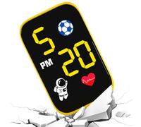 Motorbike Digital Clock - 1.81inch Led Digital Car Clock | Abs Led Motorcycle Clocks with Waterproof Adhesive Mount Provides Illuminated Time Display for Commuting Riding Urban Travel Use