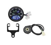 Motorbike Digital Tachometer 0~12000RPM Universal Motorcycle Speedometer Dashboard Panel Digital Display Speed MPH Km/h Tachometer Fuel