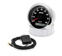 Motorbike Digital Tachometer 7 Color 30/60/80/120/200KMH 85MM GPS Speedometer Gauge with Antenna For Motorcycle Boat Car Truck Speed 9-32V