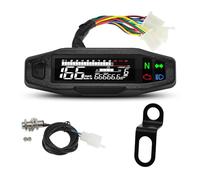 Motorbike Digital Tachometer Moto Dashboard Digital Motorcycle Speedometer For Russian For KR200 Speed Gauge Odo-meter Tacho Meter Accessories 8-16V