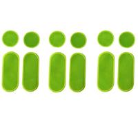 MOTORBIKE DOTS & DASHES GEL STICKERS Motorcycle Sticky Strips & Dots Gel Protector - HI VIZ YELLOW