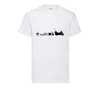 Motorbike Evolution Goldwing Men's T-Shirt - shirt84.de - White - Large