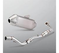 Motorbike exhaust 1 Set For H-ONDA CRF300 CRF300L For RALLY CRF250L CRF250 For 2012-2015 2016 2017 2018 2019 2020 2021 Motorcycle Exhaust Pipe Muffler Full(Chrome)