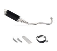 Motorbike exhaust 1 Set For H-ONDA M3 MSX 125 MSX125 SF 2013 2014 2015 2016 2017 2018 2019 2020 Motorcycle Exhaust Pipe Muffler Full(Black- Silver)
