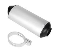 Motorbike Exhaust End Silencers 1 Set Motorcycle Exhaust Muffler 28mm / 32mm 38mm Pipe Tail Section Silencing System For Dirt Pitbike Atv Motorcycle exhaust pipe(32mm silver)