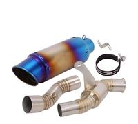 Motorbike Exhaust End Silencers For CFMOTO CLX-700 CLX700 CLX 700 Sport 2020 2021 2022 2023 Motorcycle Exhaust Escape Systems Mid Link Pipe Moto Muffler 51mm(D)