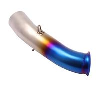Motorbike Exhaust End Silencers For DUKE 390 250 125 RC250 RC390 2017-2020 Motorcycle Modify 51MM Exhaust Mid Muffler Middle Link Pipe(Blue)