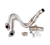 Motorbike Exhaust End Silencers For ER6N ER6F For Z650 Z 650 For Versys 650 For NINJA 650 2012-2019 Exhaust Motorcycle Full System Motorcross Front Mid Pipe(Stainless steel)