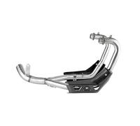 Motorbike Exhaust End Silencers For MOTO For GUZZI V85 TT 2021 2022 2023 Euro 5 Motorcycle Exhaust Header Link Pipe With Carbon Fiber Heat Shield Slip-on(C)