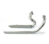 Motorbike Exhaust End Silencers For Steed For Shadow For VLX400 For VLX600 For VT600C Full Exhaust System Pipe Kit Silencer Mufflers Exhaust With Muffler(Chrome)