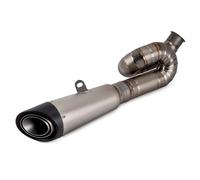 Motorbike Exhaust End Silencers For Street Triple 765R S 765RS Motorcycle Exhaust Modify Slip On Roundabout Titanium Mid Pipe Carbon Muffler