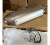 Motorbike exhaust For H-ONDA Pcx 125 150 Cb500 For BMW C650gt 51mm Motorcycle Exhaust Pipe With Muffler Kit Vent(Chrome)