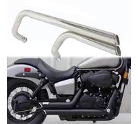Motorbike exhaust For H-ONDA VT750C2B 2010-2024 2023 2022 2021 2020 2019 2018 Motorcycle Exhaust Pip With Silencer Accessories(Silver)