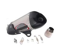 Motorbike exhaust For KAWASAKI Z 900 Z 400 Z 1000 Motorcycle Accessories Exhaust Pipe Black/Blue/Chrome 51mm Muffler Silencer Exhaust Stainless Steel Muffler(Chrome)