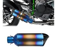 Motorbike exhaust For KAWASAKI Z800 Z900 Motorcycle Removable Muffler Silencer 51MM Exhaust Stainless Steel Muffler Accessories(Blue)