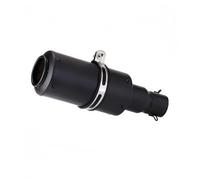 Motorbike Exhaust For Motorcycle Modification Exhaust For Pipe Accessories Grenade Shaped Stainless steel(1pcs Black)