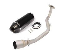 Motorbike exhaust For Y-AMAHA CYGNUS 125CC GRYPHUS 125 BWS125 Motorcycle Exhaust Pipe Muffler Silencers(Black- Silver)