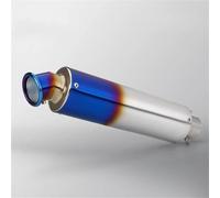 Motorbike exhaust For Y-AMAHA Mt09 Mt07 R3 R6 For KAWASAKI Z1000 Z900 For SUZUKI Gsxr750 Motorcycle Exhaust Pipe Muffler Silencers Stainless Steel(Blue)
