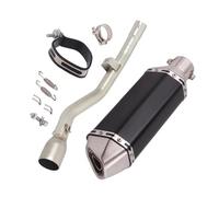 Motorbike exhaust For Y-AMAHA WR125R WR125X 2009-2017 2010 2011 2012 2013 2014 2015 2016 Motorcycle Accessories Exhaust Silencer Exhaust Removable Muffler With Middle LinK Pipe(Black-Chrome)