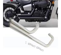 Motorbike exhaust Motorcycle Accessories For H-ONDA For Shadow For Spirit 750 2005-2014 2013 2012 2011 2010 2009 2008 Exhaust Pip With Silencer(Silver)