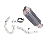 Motorbike exhaust Motorcycle Accessories Muffler Pipe Exhaust Silencer Tube Slip Ons Exhaust Front Midddle Link Pipe For SUZUKI DR-Z400 DR-Z400S 2000-2022 2002 2003 2004 2005(Grey)