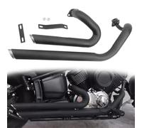Motorbike exhaust Motorcycle Muffler Pipe Exhaust Silencer Tube Muffler Stainless Steel Mufflers Drag Pipes Accessories For Y-AMAHA Dagstar 650 XVS650 V-Star650 All Years