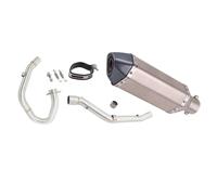Motorbike exhaust Motorcycle Slip Ons Exhaust Front Midddle Link Pipe Silencer Stainless Steel Muffler For SUZUKI DR-Z400E DR-Z400SE 2000-2022 2021 2020 2019 2018 2017 2016(Chrome)