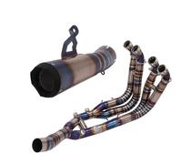 Motorbike exhaust Motorcycle Titanium Alloy Muffler Exhaust Pipe Silencer Exhaust Front Mid Link Pipe Header Tube Muffler For BMW S1000RR S 1000 RR 2019 2020 2021 2022