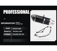 Motorbike Exhaust Mounting Parts For GY6 For Engine Front Exhaust For Pipe Small Hexagon RS100 For Yamaha For Ghost For Fire For Fuxi(Black)