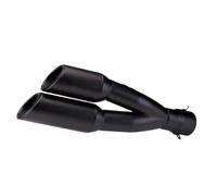 Motorbike Exhaust Muffler Pipe For CBR 51mm Motorcycle Modification Exhaust Pipe Modified Motorbike Double Holes Slip On Middle Link Line Accessories(A)