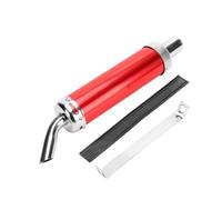 Motorbike Exhaust Pipe 2 Stroke Motorcycle Exhaust Pipe Muffler Style Design Universal Metal 28MM Racing Motocross Black Exhaust Silencer Exhaust Muffler(Black)