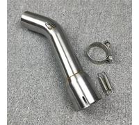 Motorbike Exhaust Pipe Motorcycle Exhaust Middle Pipe For YA&MAHA FZ1 FZ1N FZ1000 FZ 1 1N 1000 2006-2015 Mid Tube Link Connector Round Muffler Silencer Tube Connecting