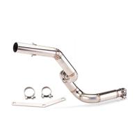 Motorbike Exhaust Pipe Motorcycle Exhaust Muffler For BENELLI TRK 502X TRK502X X E&scape Systems Slip-on Mid Link Pipe Connector Tube 51mm Silencer Tube Connecting(Color 1)