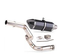 Motorbike Exhaust Pipe Motorcycle Exhaust Muffler For BENELLI TRK 502X TRK502X X E&scape Systems Slip-on Mid Link Pipe Connector Tube 51mm Silencer Tube Connecting(Color 4)