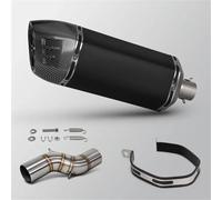 Motorbike Exhaust Pipe Motorcycle Exhaust Muffler For Benelli TRK502X TRK552X TRK 552 502 X 552X 502X Slip On E&scape Systems Pipe Middle Link Tube Silencer Tube Connecting(Color 2)
