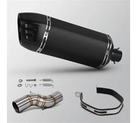 Motorbike Exhaust Pipe Motorcycle Exhaust Muffler For Benelli TRK502X TRK552X TRK 552 502 X 552X 502X Slip On E&scape Systems Pipe Middle Link Tube Silencer Tube Connecting(Color 3)