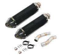 Motorbike Exhaust Pipe Motorcycle Exhaust Muffler For YA&MAHA YZFR1 YZFR1M YZF R1 MT-10 R1M MT10 2004-2006 Middle Link Pipe Mid Tube E&scape System Silencer Tube Connecting(Color 5)