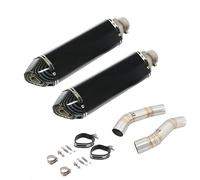 Motorbike Exhaust Pipe Motorcycle Exhaust Muffler For YA&MAHA YZFR1 YZFR1M YZF R1 MT-10 R1M MT10 2004-2006 Middle Link Pipe Mid Tube E&scape System Silencer Tube Connecting(Color 4)