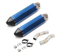 Motorbike Exhaust Pipe Motorcycle Exhaust Muffler For YA&MAHA YZFR1 YZFR1M YZF R1 MT-10 R1M MT10 2004-2006 Middle Link Pipe Mid Tube E&scape System Silencer Tube Connecting(Color 1)