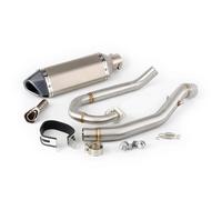 Motorbike Exhaust Pipe Motorcycle Exhaust Pipe For YA&MAHA WR125 2009-2017 WR125X WR125R WR 125 R X Es&cape System Muffler Tube Slip-on Mid Link Connection Tube Silencer(Color 5)