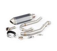 Motorbike Exhaust Pipe Motorcycle Exhaust Pipe For YA&MAHA WR125 2009-2017 WR125X WR125R WR 125 R X Es&cape System Muffler Tube Slip-on Mid Link Connection Tube Silencer(Color 6)